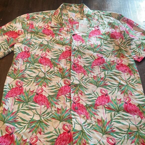 Hawaii Hangover Men's Hawaiian Shirt Aloha Shirt Floral Size  L NWT - Picture 2 of 7